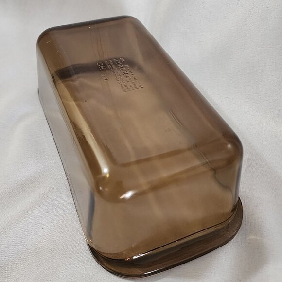 Pyrex Amber Brown Loaf Pan Baking Dish #213 glass Corning Vision 1.5qt - Picture 5 of 8